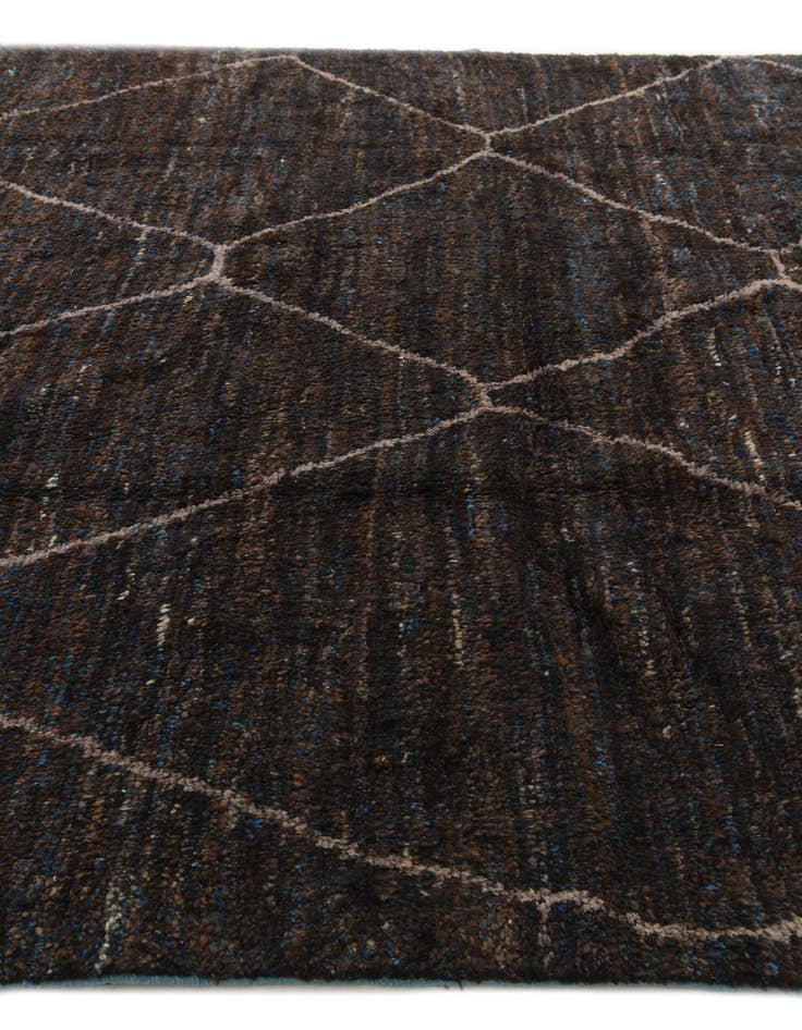 Detail image of  8' x 9' 8  Hand Knotted Moroccan Wool Rug