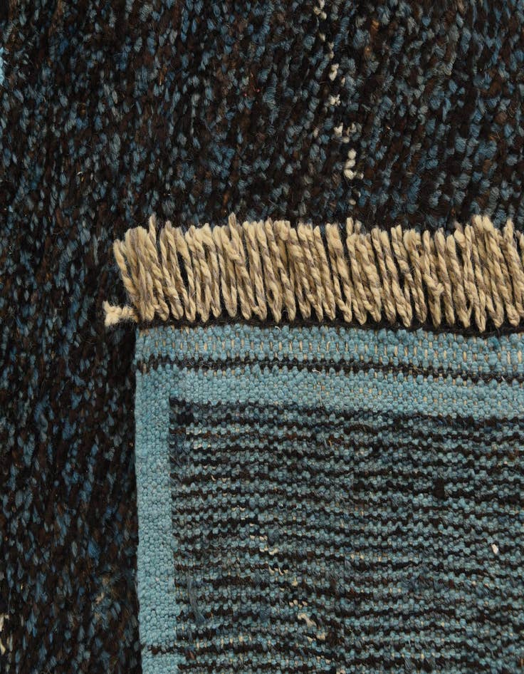 Detail image of  5' 10 x 8' 6  Hand Knotted Moroccan Wool Rug