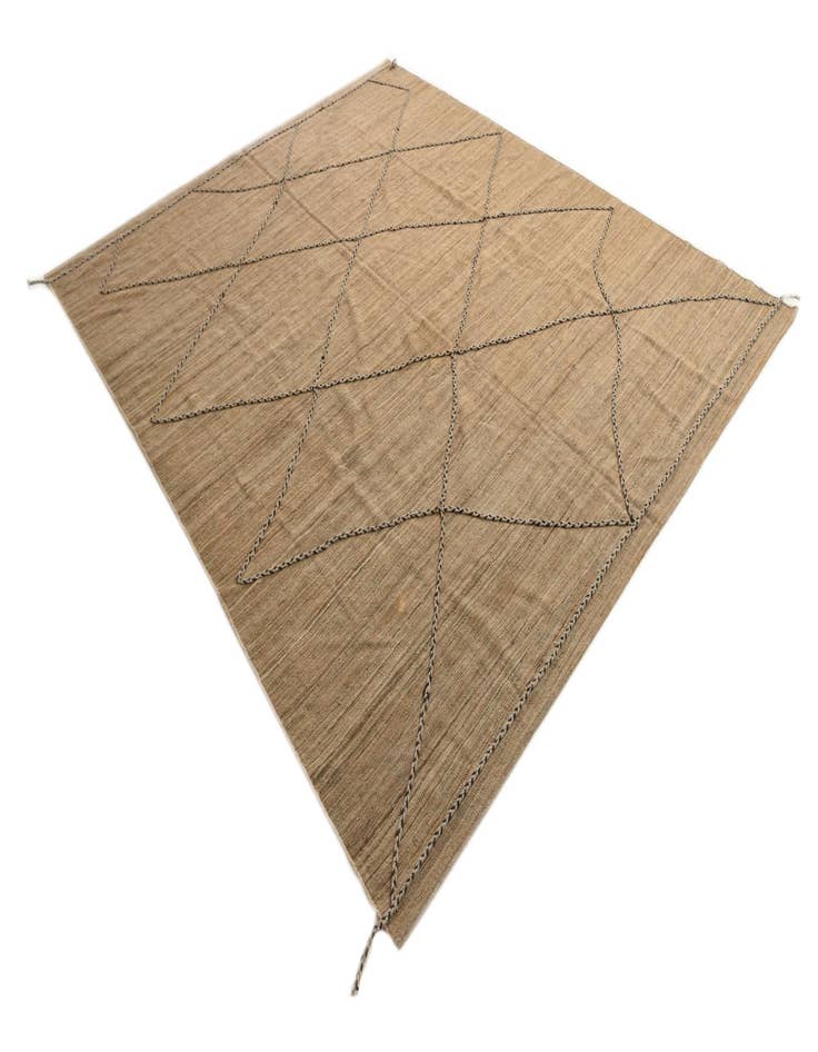 Detail image of  8' x 9' 7  Hand Knotted Moroccan Wool Rug