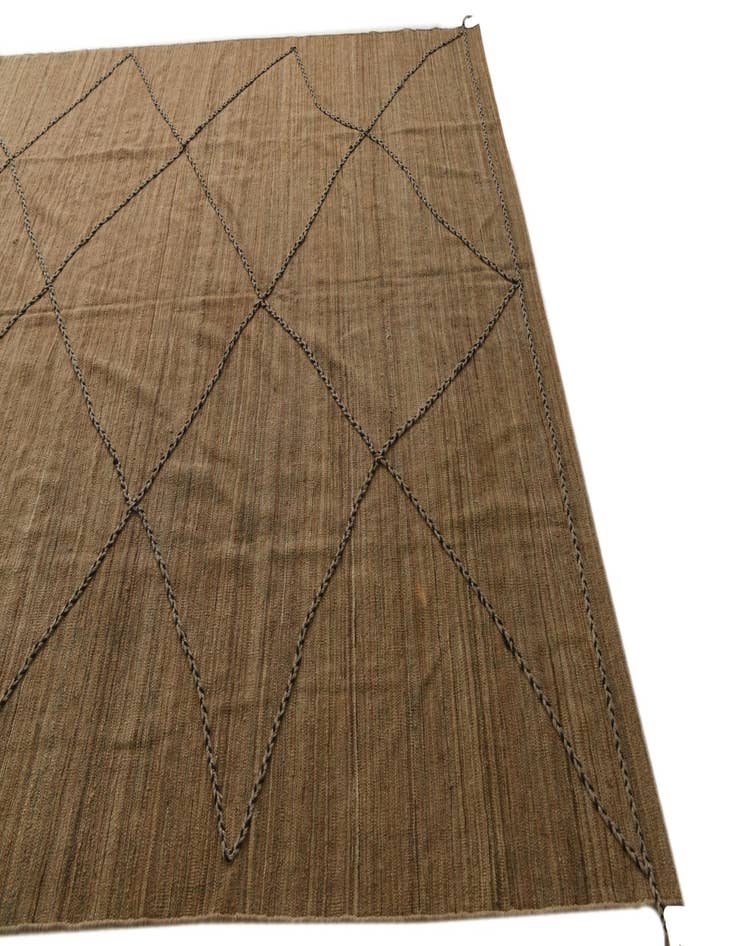 Detail image of  8' x 9' 7  Hand Knotted Moroccan Wool Rug