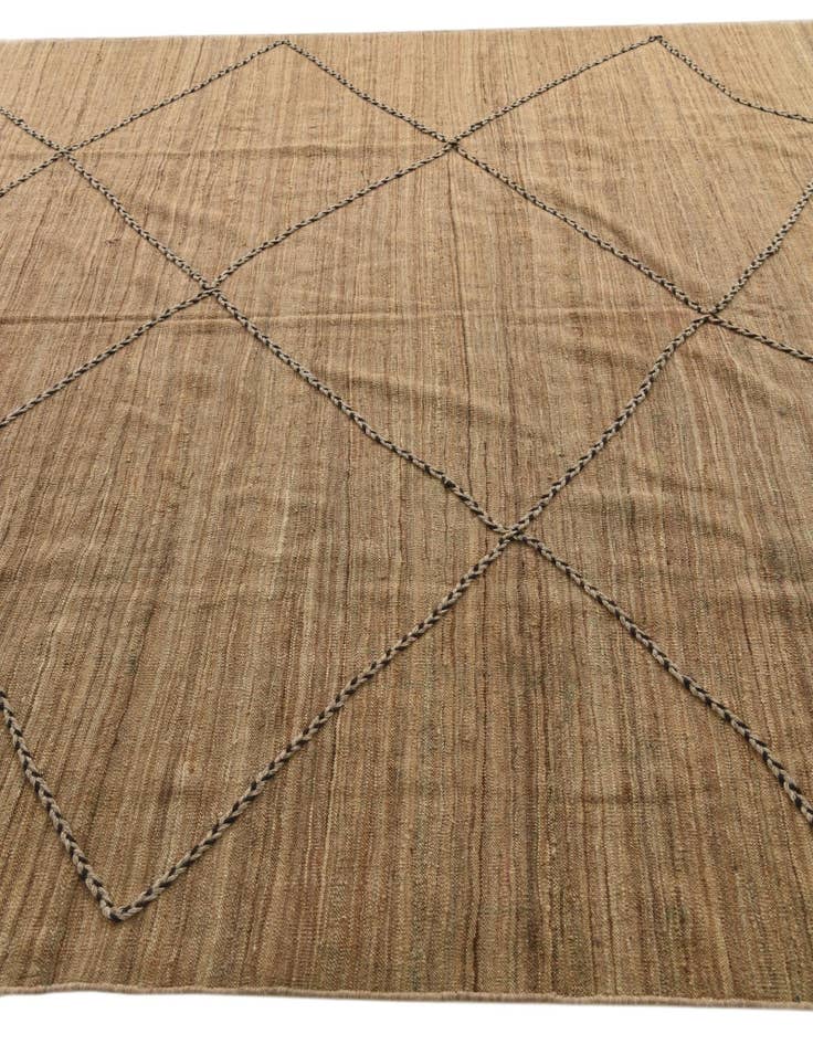 Detail image of  8' x 9' 7  Hand Knotted Moroccan Wool Rug