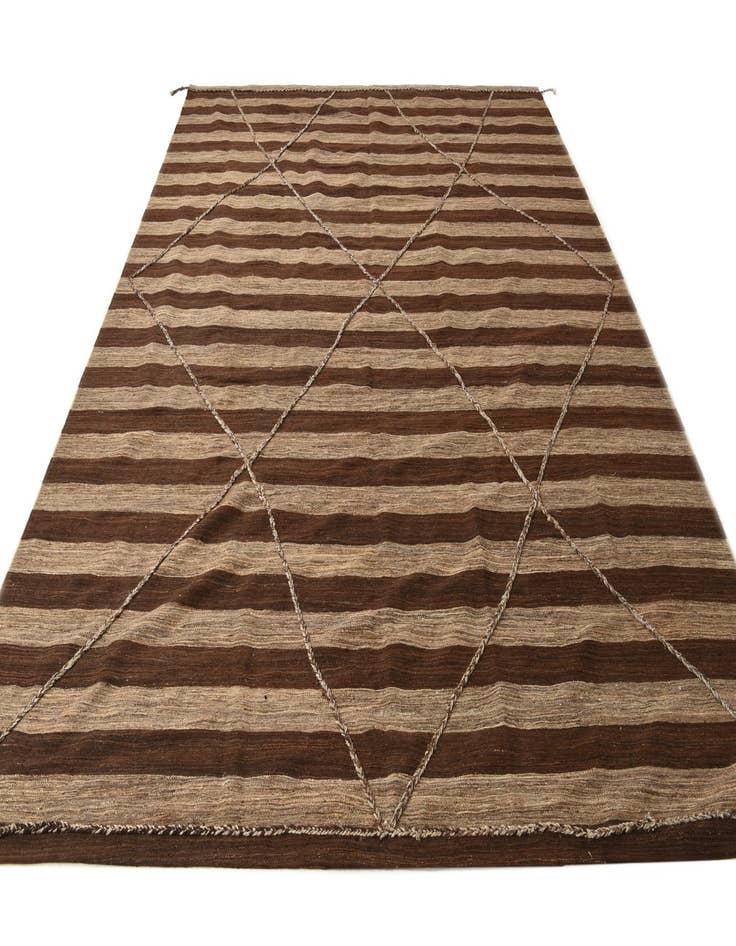 Detail image of  9' 7 x 12' 10  Hand Knotted Moroccan Wool Rug