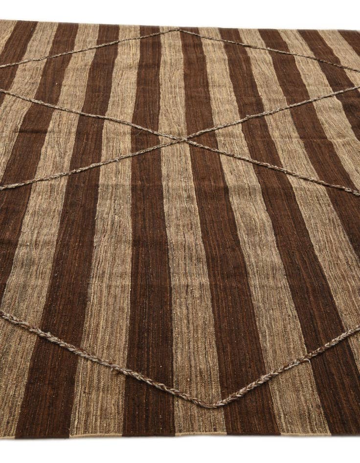 Detail image of  9' 7 x 12' 10  Hand Knotted Moroccan Wool Rug