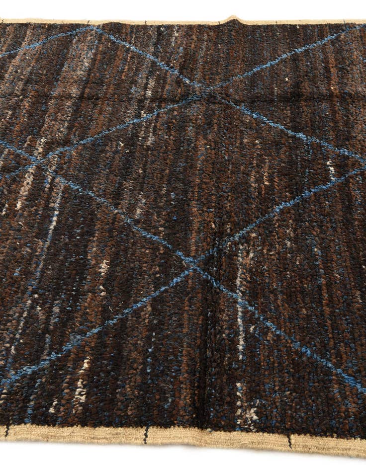 Detail image of  5' 4 x 8' 5  Hand Knotted Moroccan Wool Rug