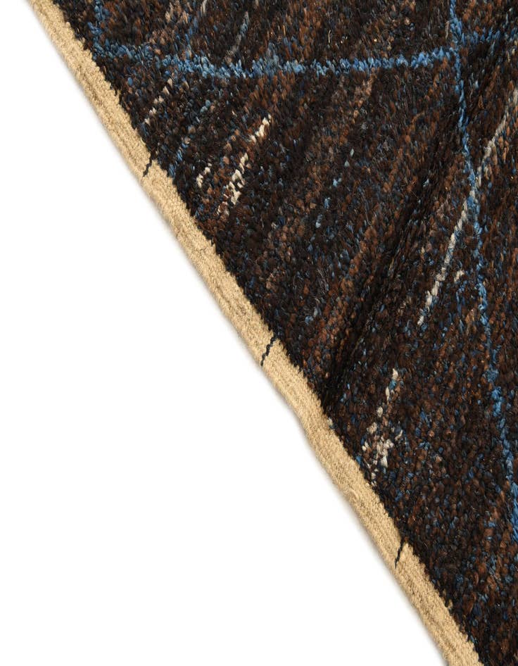 Detail image of  5' 4 x 8' 5  Hand Knotted Moroccan Wool Rug