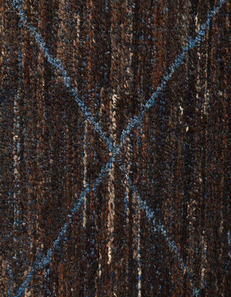 Detail image of  5' 4 x 8' 5  Hand Knotted Moroccan Wool Rug