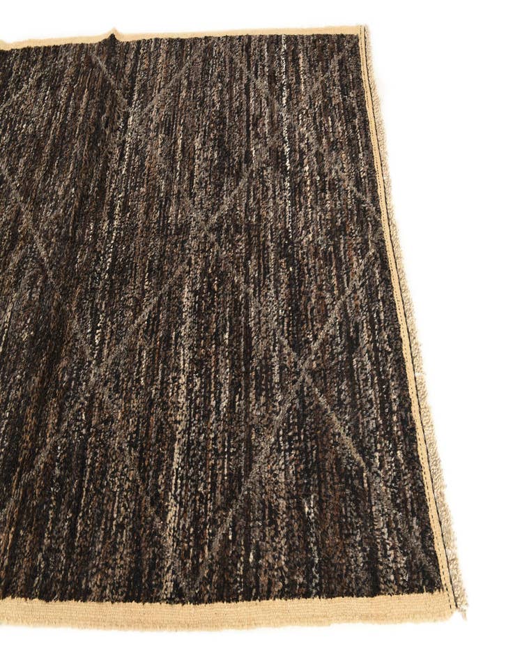 Detail image of  5' 3 x 8' 4  Hand Knotted Moroccan Wool Rug