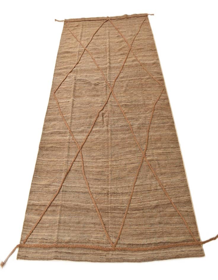 Detail image of  5' 3 x 8' 2  Hand Knotted Moroccan Wool Rug