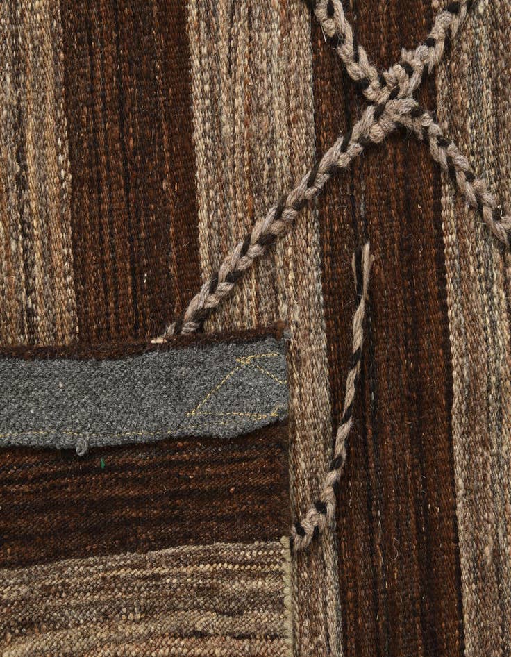 Detail image of  6' 5 x 9' 10  Hand Knotted Moroccan Wool Rug