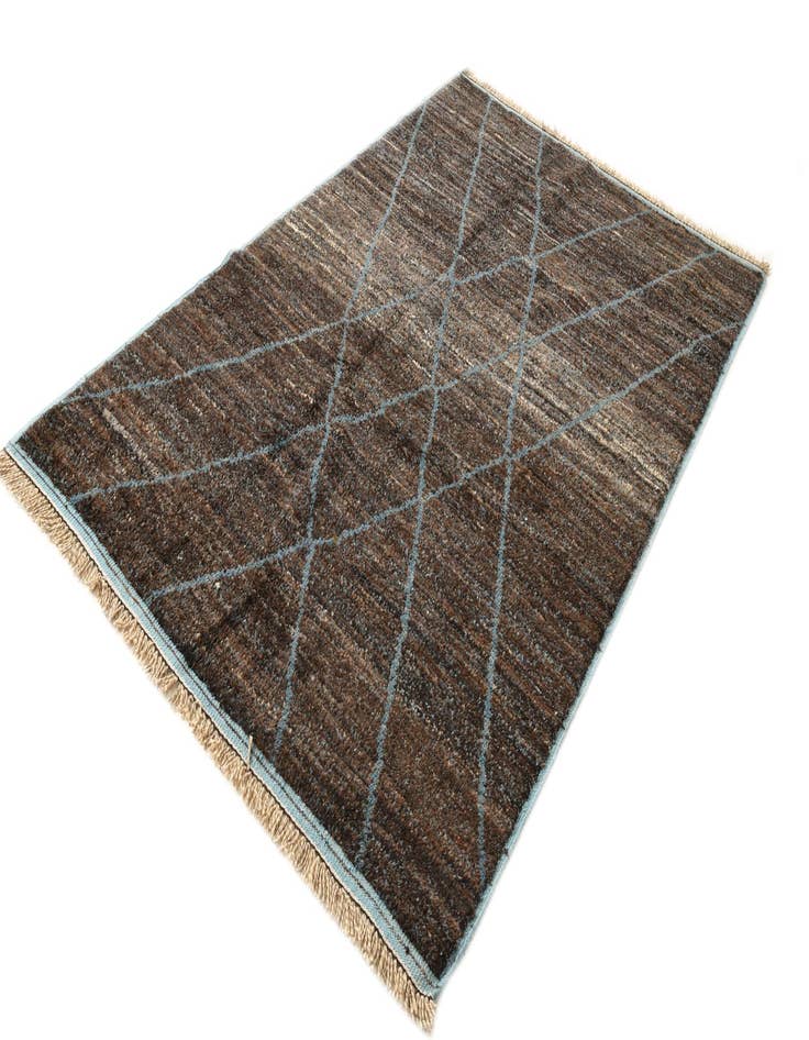 Detail image of  6' x 9' 1  Hand Knotted Moroccan Wool Rug