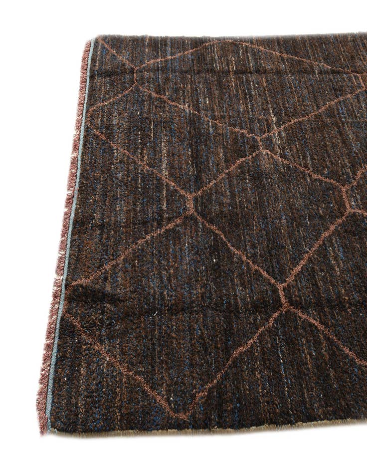 Detail image of  6' x 9' 2  Hand Knotted Moroccan Wool Rug