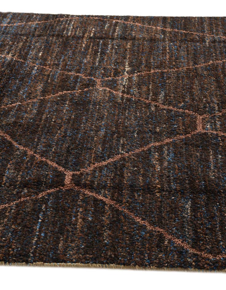 Detail image of  6' x 9' 2  Hand Knotted Moroccan Wool Rug