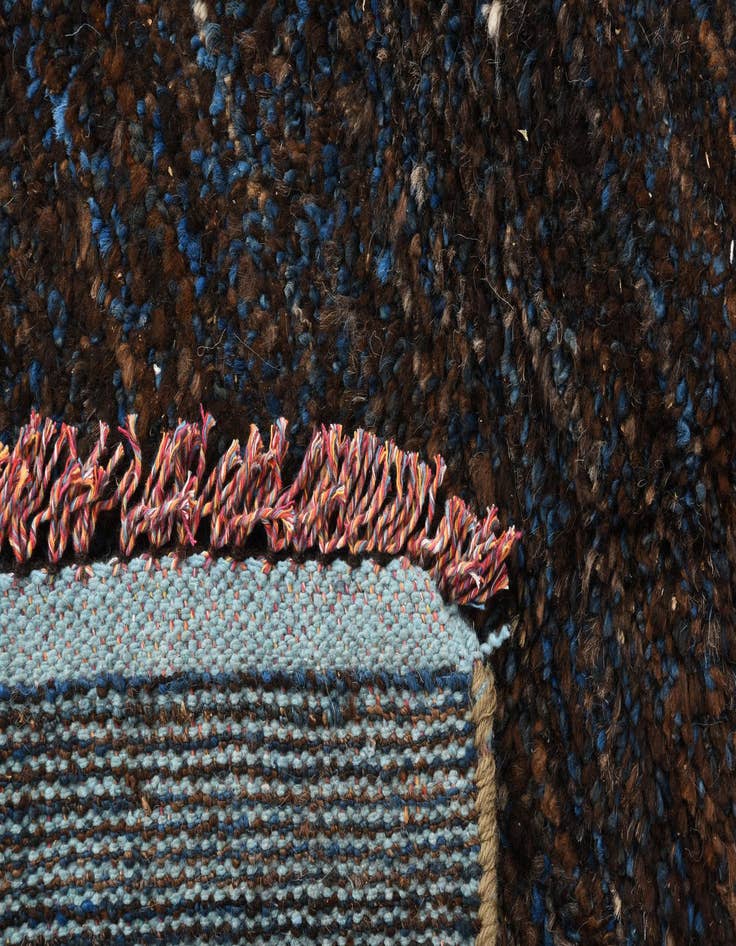 Detail image of  6' x 9' 2  Hand Knotted Moroccan Wool Rug