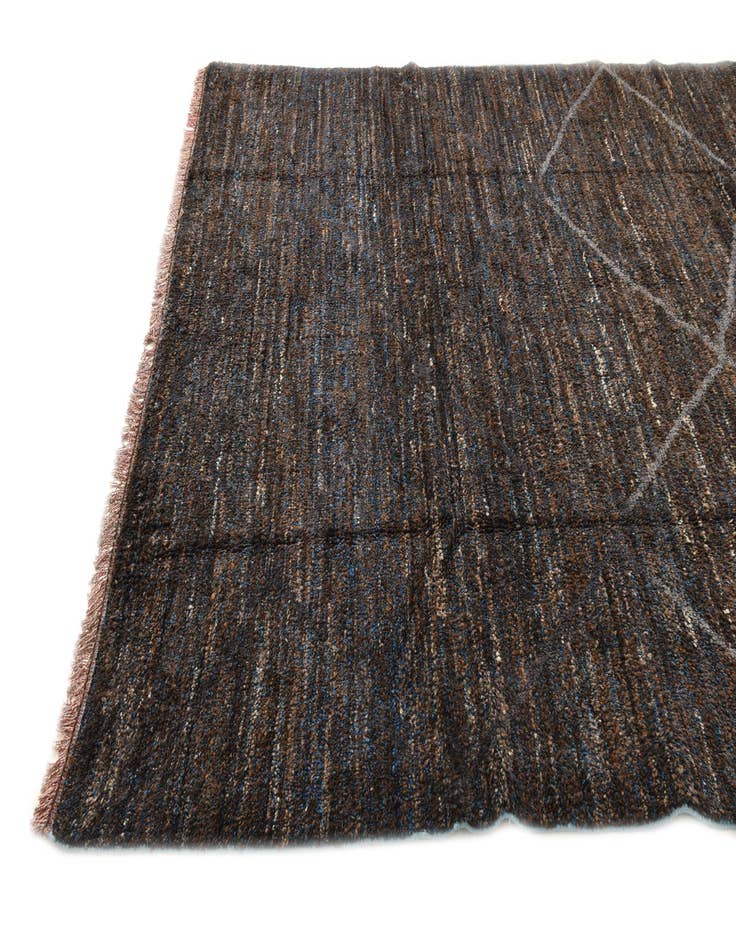 Detail image of  7' 9 x 9' 10  Hand Knotted Moroccan Wool Rug