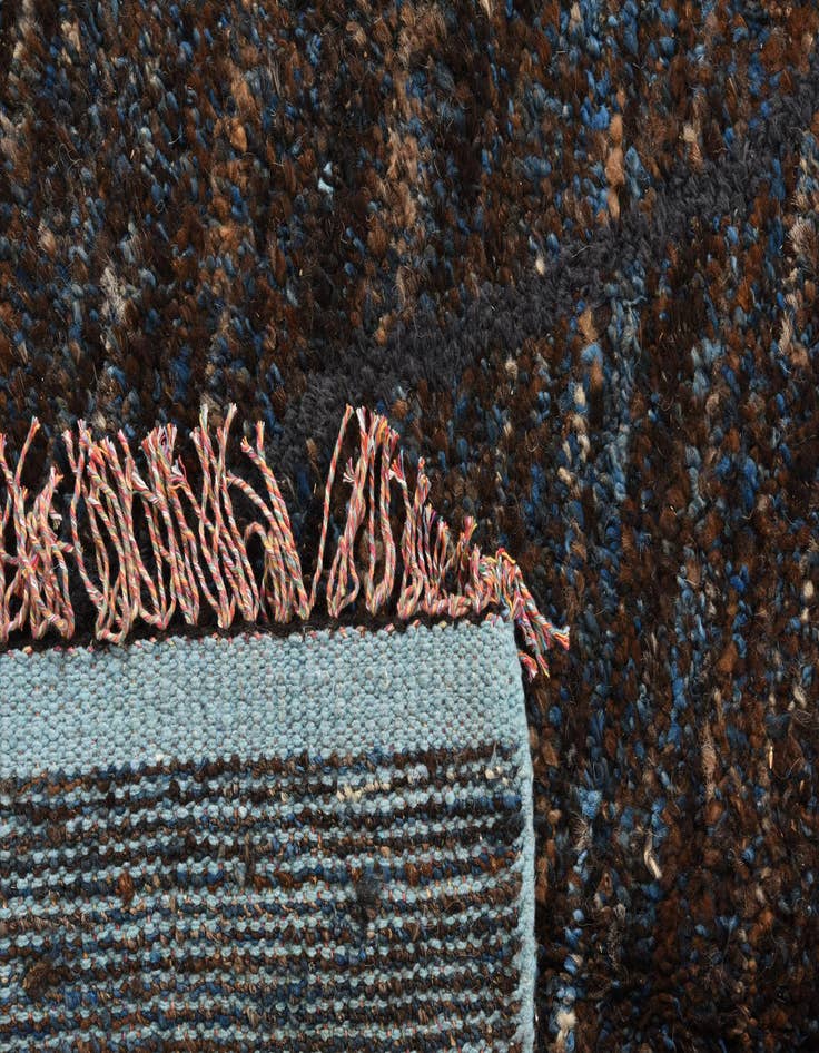 Detail image of  7' 10 x 10' 9  Hand Knotted Moroccan Wool Rug