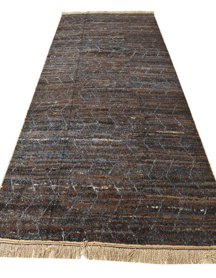 Detail image of  9' x 12' 7  Hand Knotted Moroccan Wool Rug