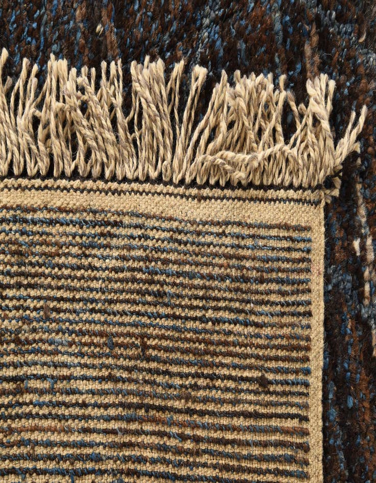 Detail image of  9' x 12' 7  Hand Knotted Moroccan Wool Rug