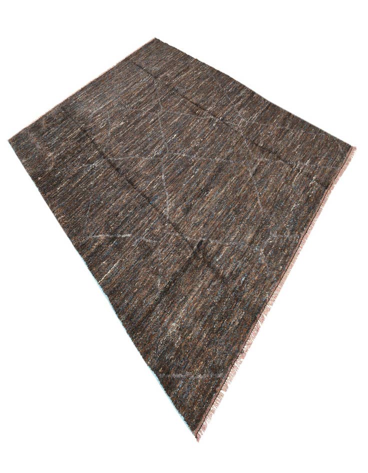 Detail image of  8' 2 x 10' 9  Hand Knotted Moroccan Wool Rug