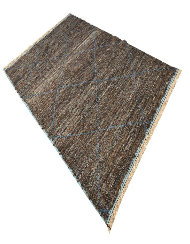 Detail image of  6' 3 x 9' 6  Hand Knotted Moroccan Wool Rug