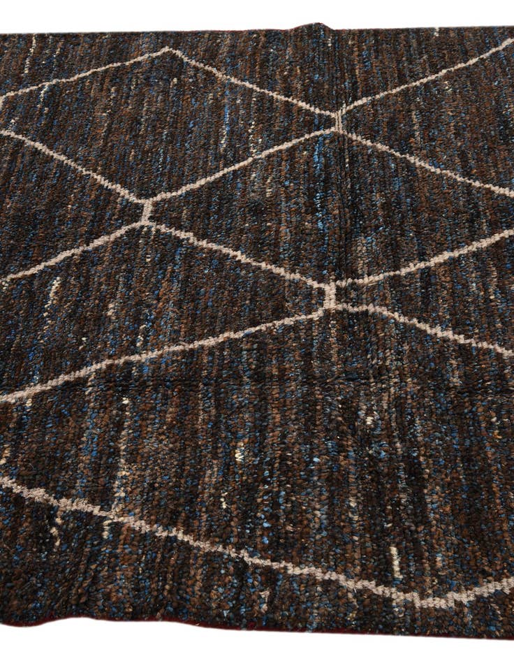 Detail image of  5' 2 x 7' 3  Hand Knotted Moroccan Wool Rug