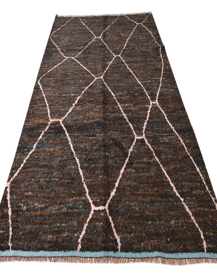 Detail image of  7' 8 x 10' 5  Hand Knotted Moroccan Wool Rug