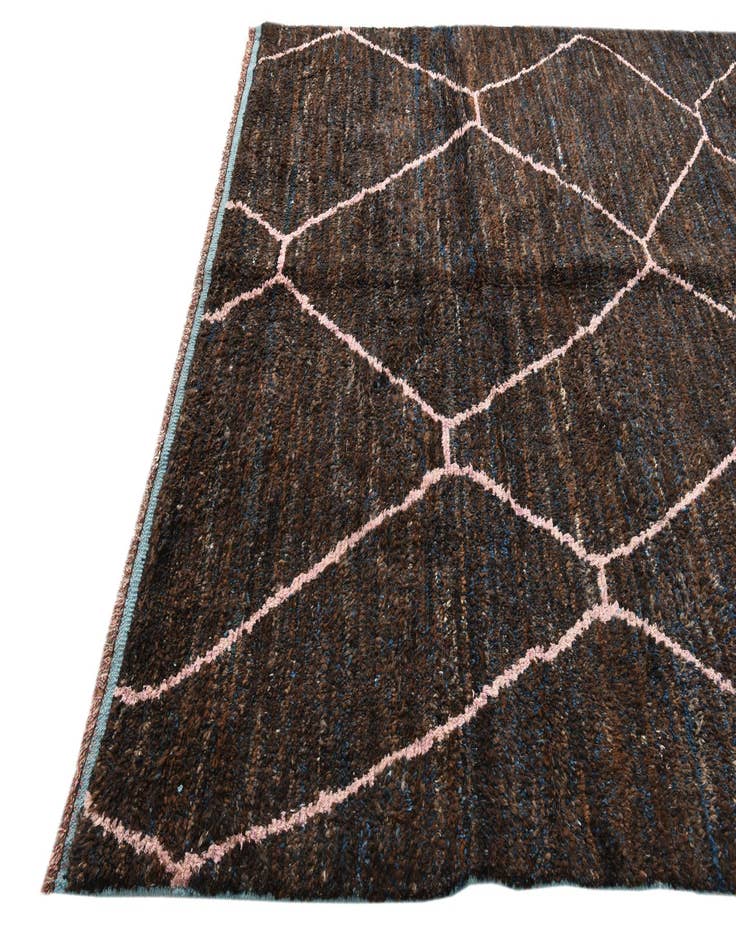 Detail image of  7' 8 x 10' 5  Hand Knotted Moroccan Wool Rug