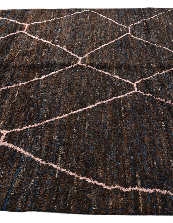 Detail image of  7' 8 x 10' 5  Hand Knotted Moroccan Wool Rug