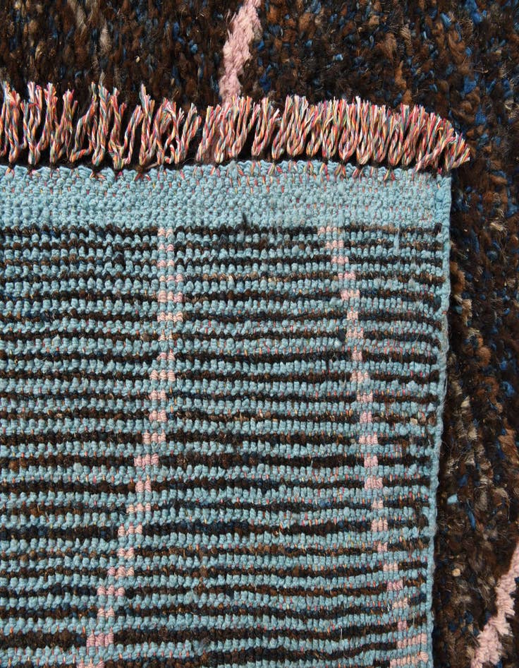 Detail image of  7' 8 x 10' 5  Hand Knotted Moroccan Wool Rug