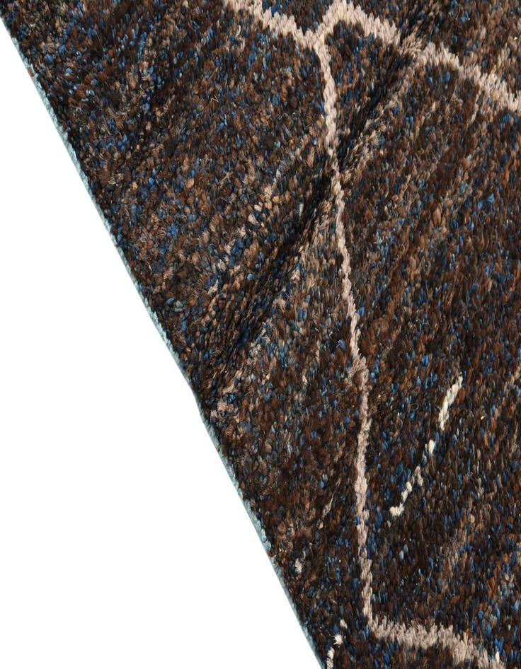 Detail image of  5' 2 x 7' 4  Hand Knotted Moroccan Wool Rug