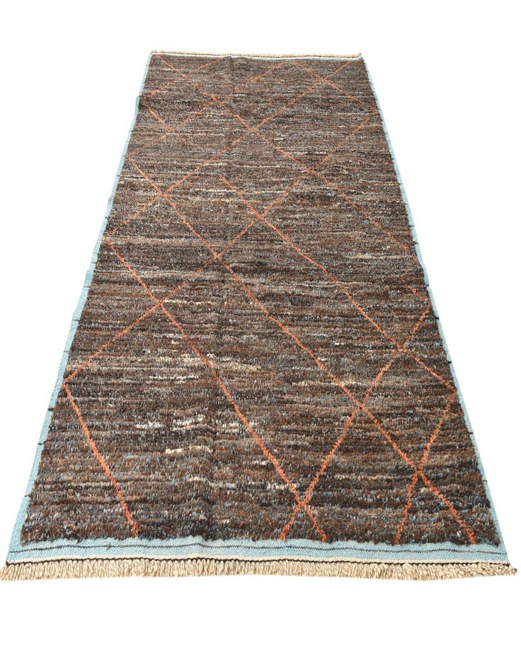 Detail image of  6' x 9' 6  Hand Knotted Moroccan Wool Rug