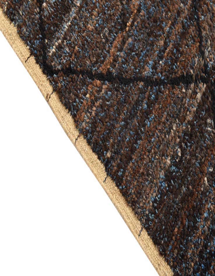 Detail image of  6' 4 x 9' 4  Hand Knotted Moroccan Wool Rug