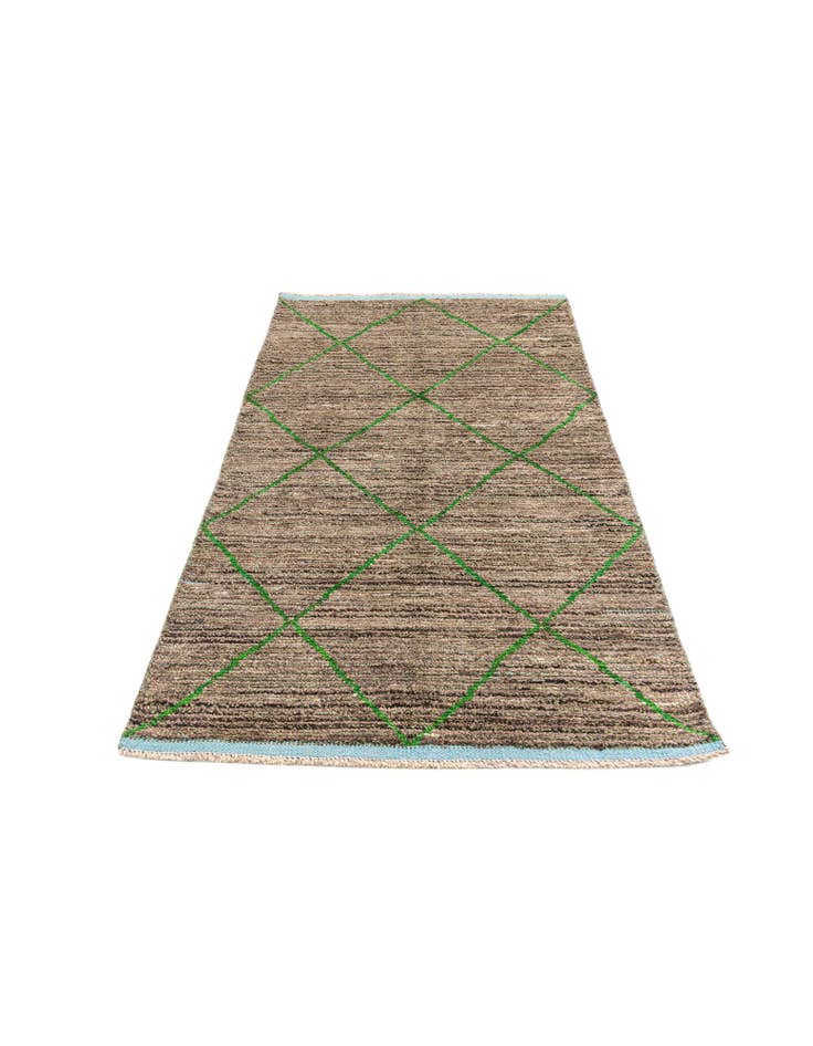 Detail image of  4' x 6' 5  Hand Knotted Moroccan Wool Rug