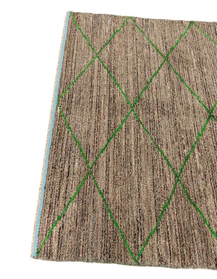 Detail image of  4' x 6' 5  Hand Knotted Moroccan Wool Rug