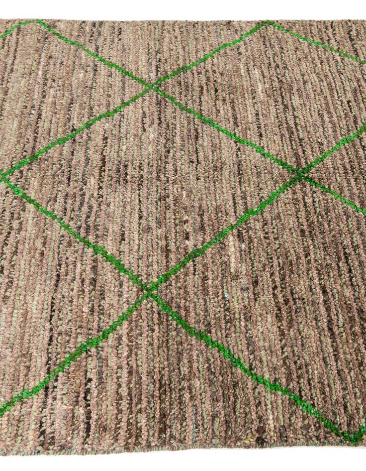 Detail image of  4' x 6' 5  Hand Knotted Moroccan Wool Rug