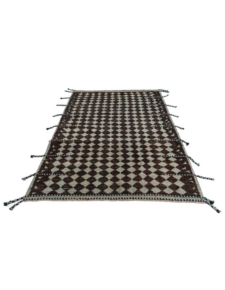 Detail image of  5' 5 x 7' 10  Hand Knotted Moroccan Wool Rug