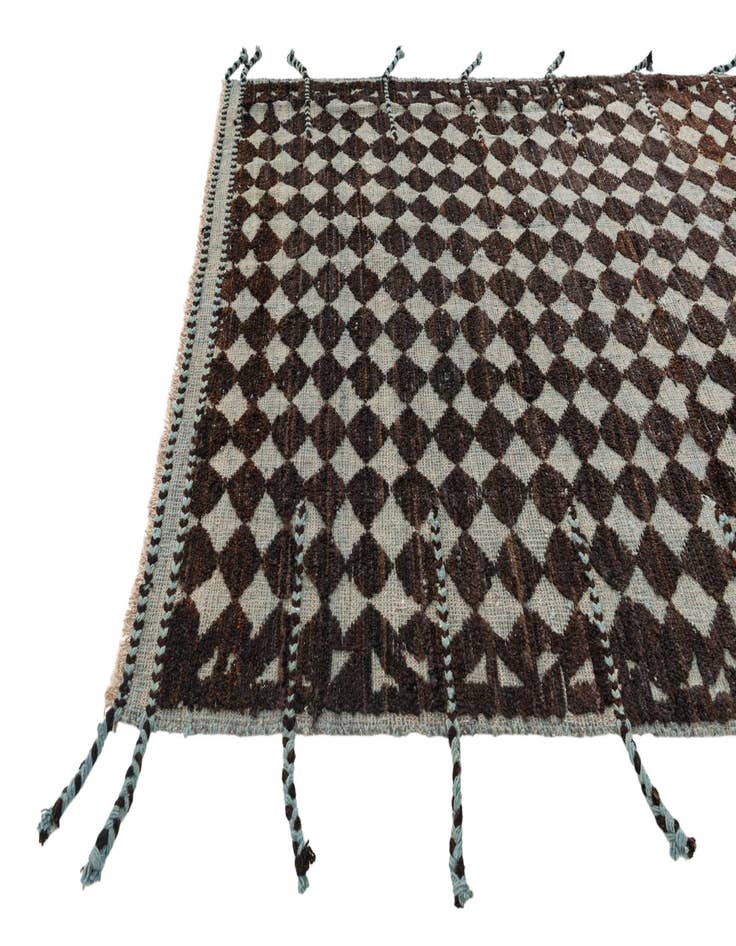 Detail image of  5' 5 x 7' 10  Hand Knotted Moroccan Wool Rug