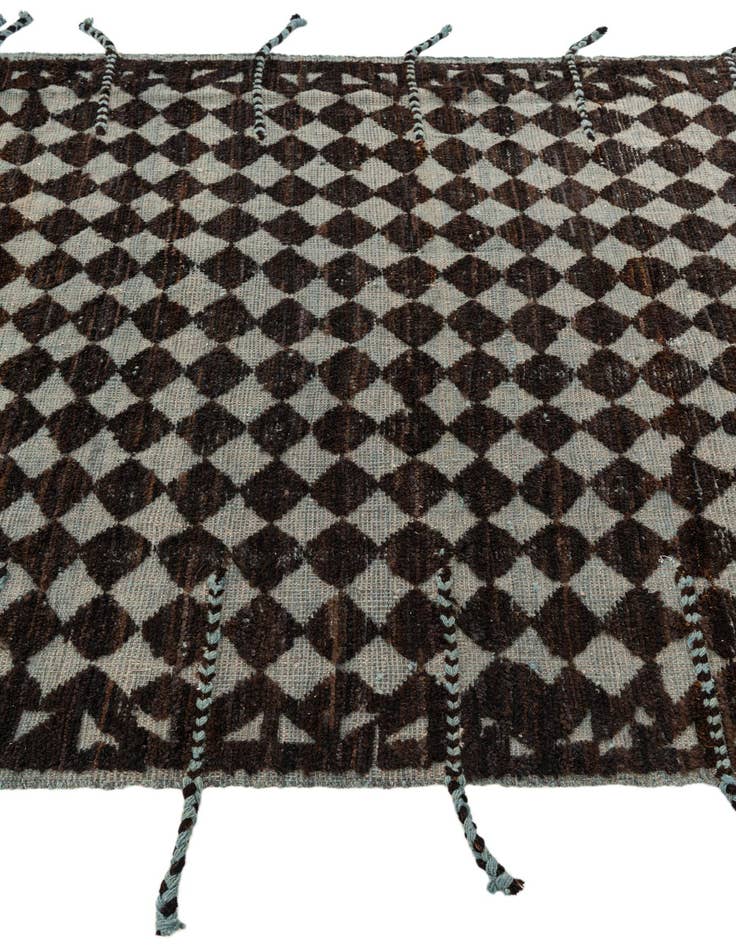 Detail image of  5' 5 x 7' 10  Hand Knotted Moroccan Wool Rug