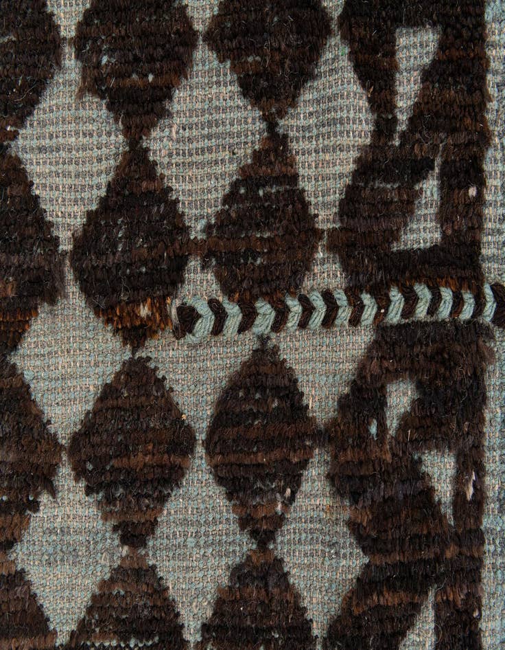 Detail image of  5' 5 x 7' 10  Hand Knotted Moroccan Wool Rug