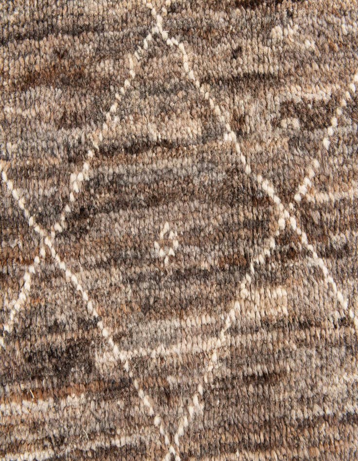 Detail image of  4' 1 x 6' 1  Hand Knotted Moroccan Wool Rug