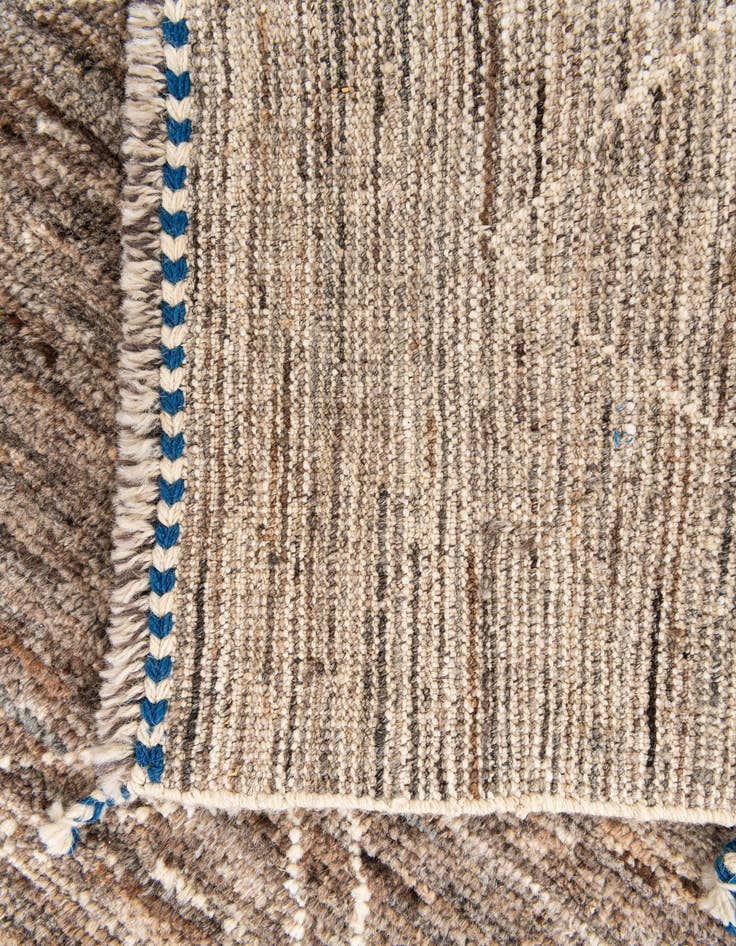 Detail image of  4' 1 x 6' 1  Hand Knotted Moroccan Wool Rug