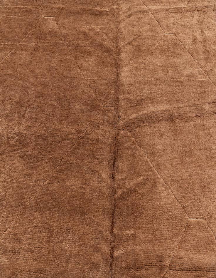 Detail image of  9' 10 x 13' 4  Hand Knotted Moroccan Wool Rug