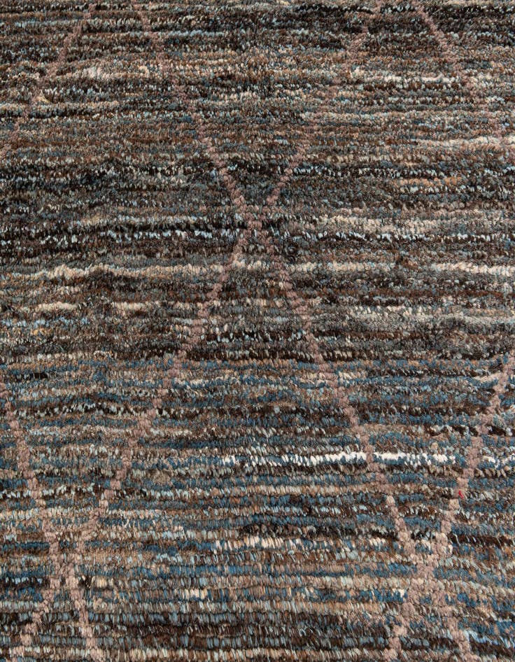 Detail image of  4' x 6' 3  Hand Knotted Moroccan Wool Rug