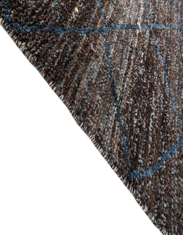 Detail image of  6' 4 x 9' 3  Hand Knotted Moroccan Wool Rug