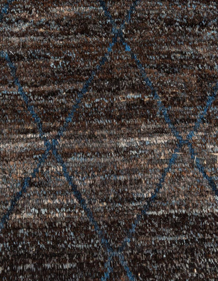 Detail image of  6' 4 x 9' 3  Hand Knotted Moroccan Wool Rug