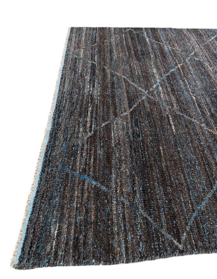 Detail image of  5' 10 x 9' 3  Hand Knotted Moroccan Wool Rug