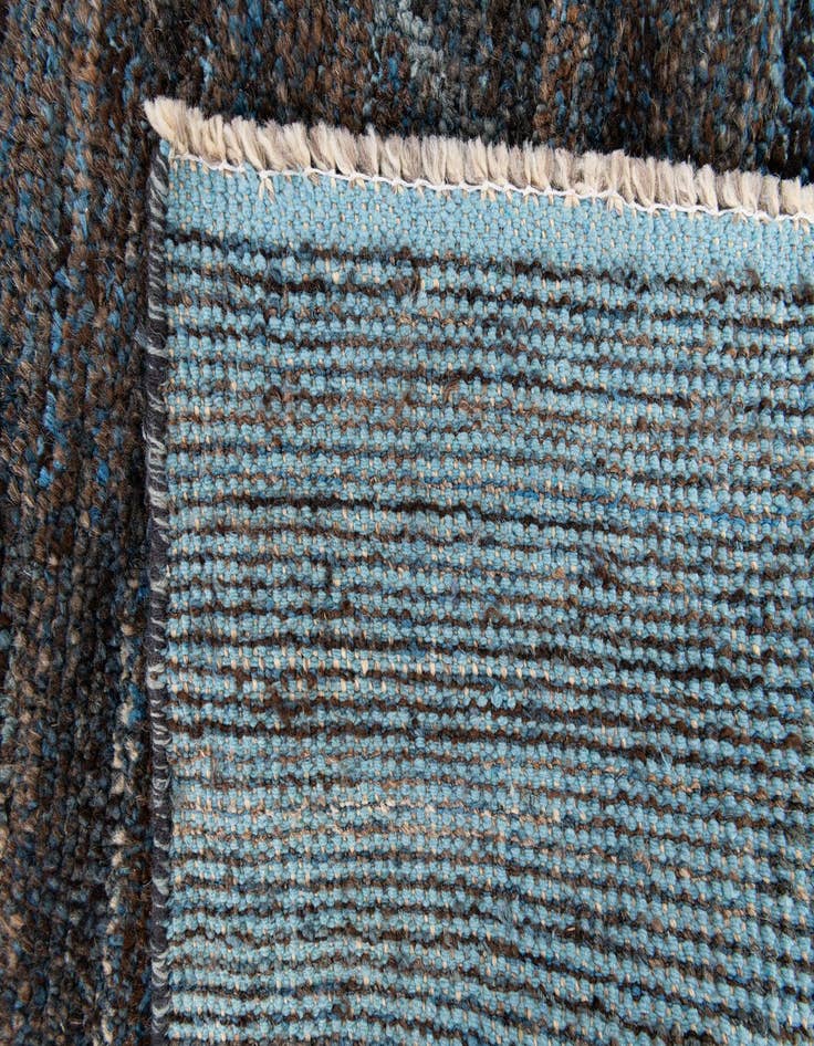 Detail image of  5' 10 x 9' 3  Hand Knotted Moroccan Wool Rug