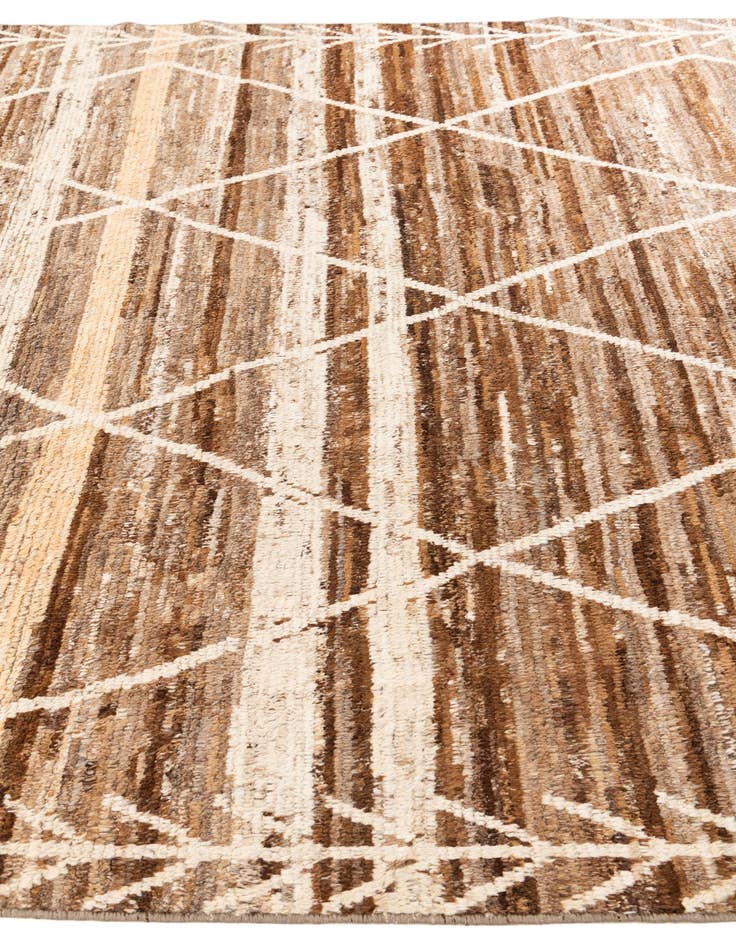 Detail image of  8' x 9' 10  Hand Knotted Moroccan Wool Rug