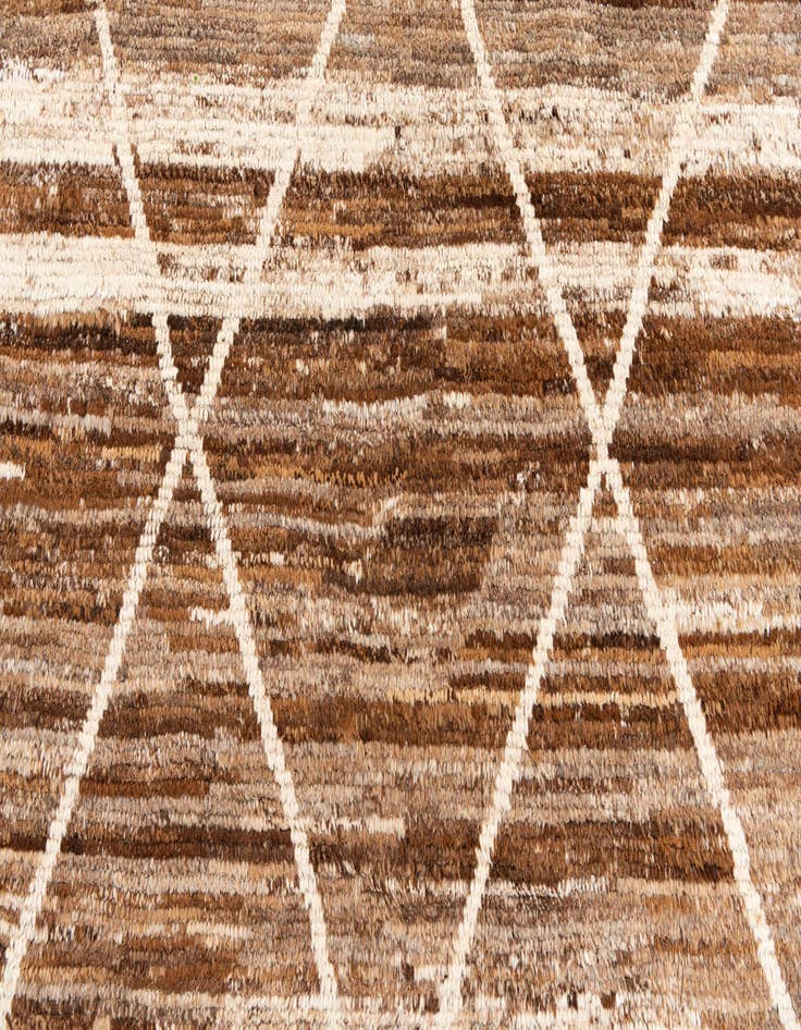 Detail image of  8' x 9' 10  Hand Knotted Moroccan Wool Rug