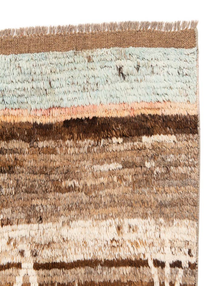 Detail image of  8' x 9' 10  Hand Knotted Moroccan Wool Rug