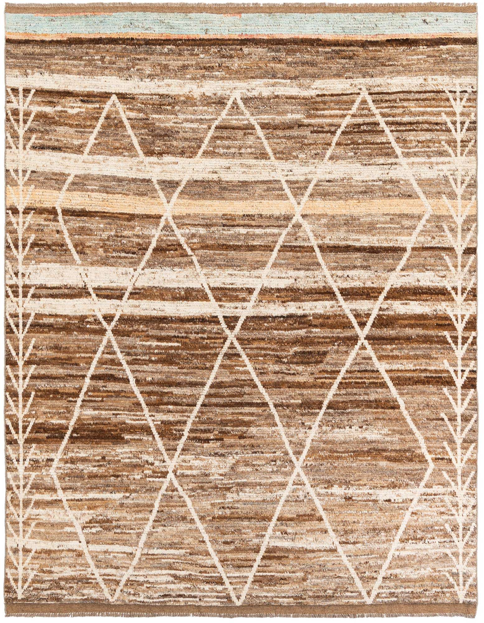 Primary image  8' x 9' 10  Hand Knotted Moroccan Wool Rug